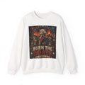 Burn the Boats Crewneck Sweatshirt — Patriotic 'No Turning Back' Graphic