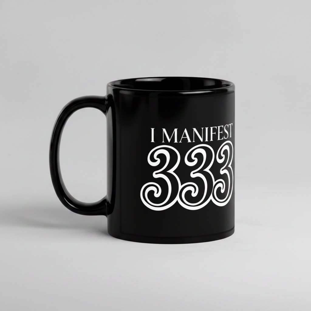 I Manifest 333 Black Glossy Mug