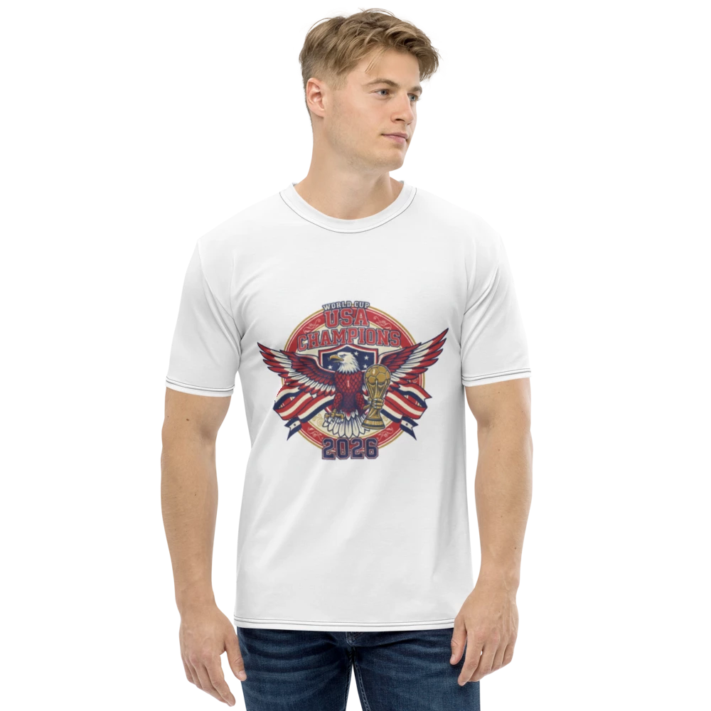 USA Champions  All-Over Print Men's Crew Neck T-Shirt