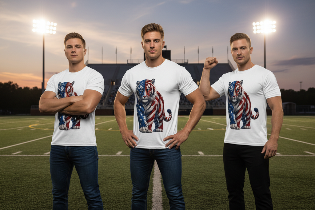 3 Males at Football Field