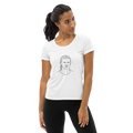 Viking guy  Face All-Over Print Women's Athletic T-Shirt