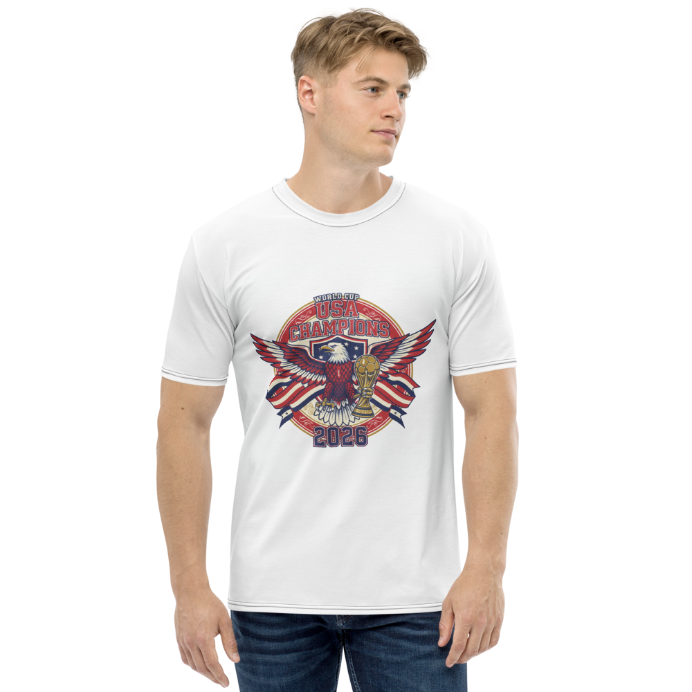 USA Champions  All-Over Print Men's Crew Neck T-Shirt