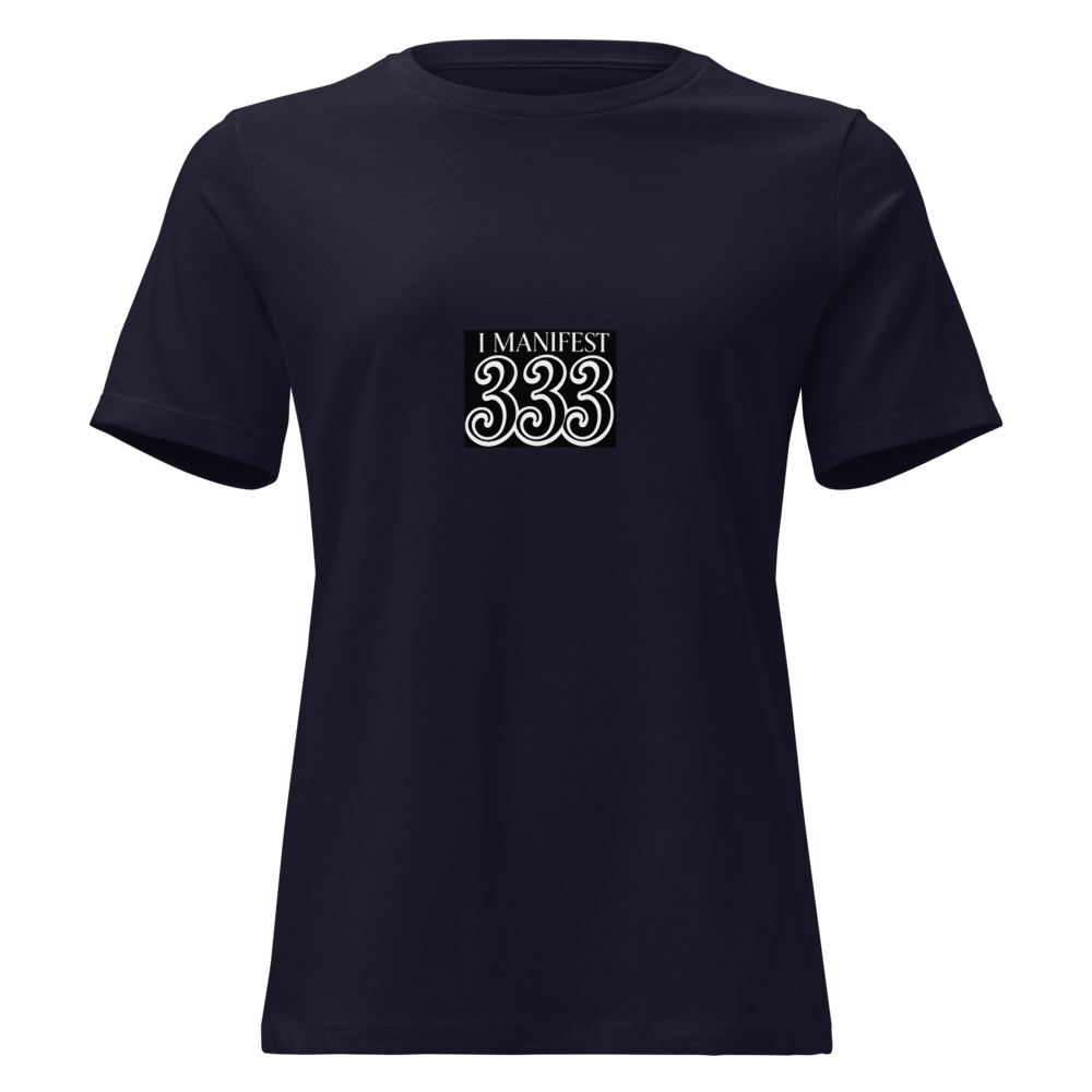 I Manisfest 333 Women's Relaxed T-Shirt | Bella + Canvas 6400