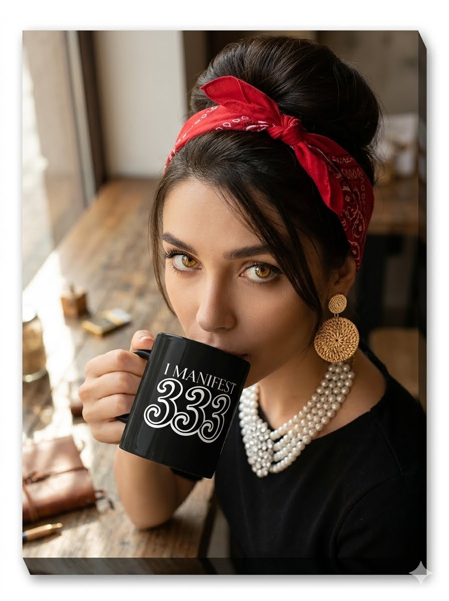 I Manifest 333 Black Glossy Mug
