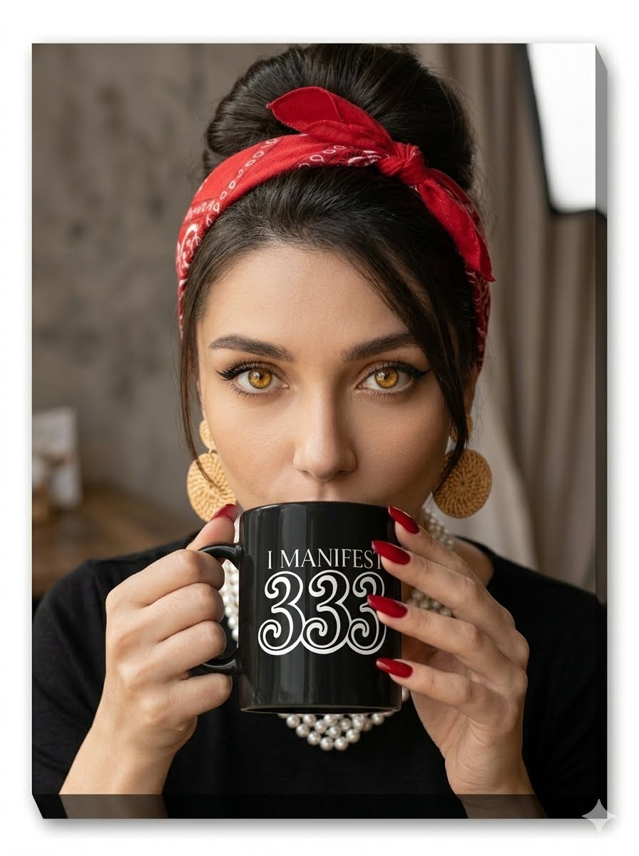 I Manifest 333 Black Glossy Mug