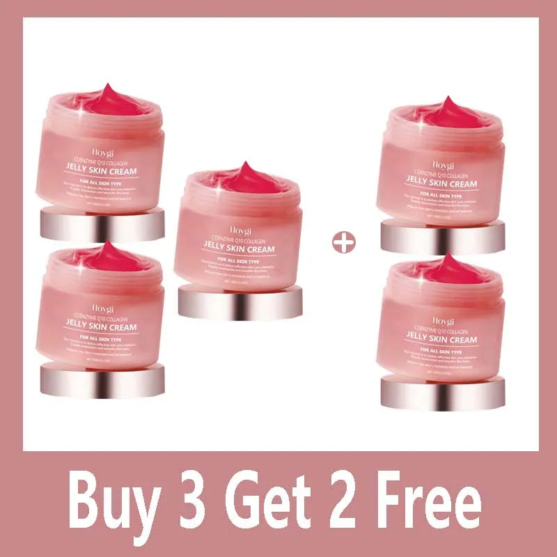 Collagen Jelly Cream Deeply Moisturizing Smooth Skin Tightening Fade Fine Lines Soothing Brightening Hydrating Facial Gel Cream