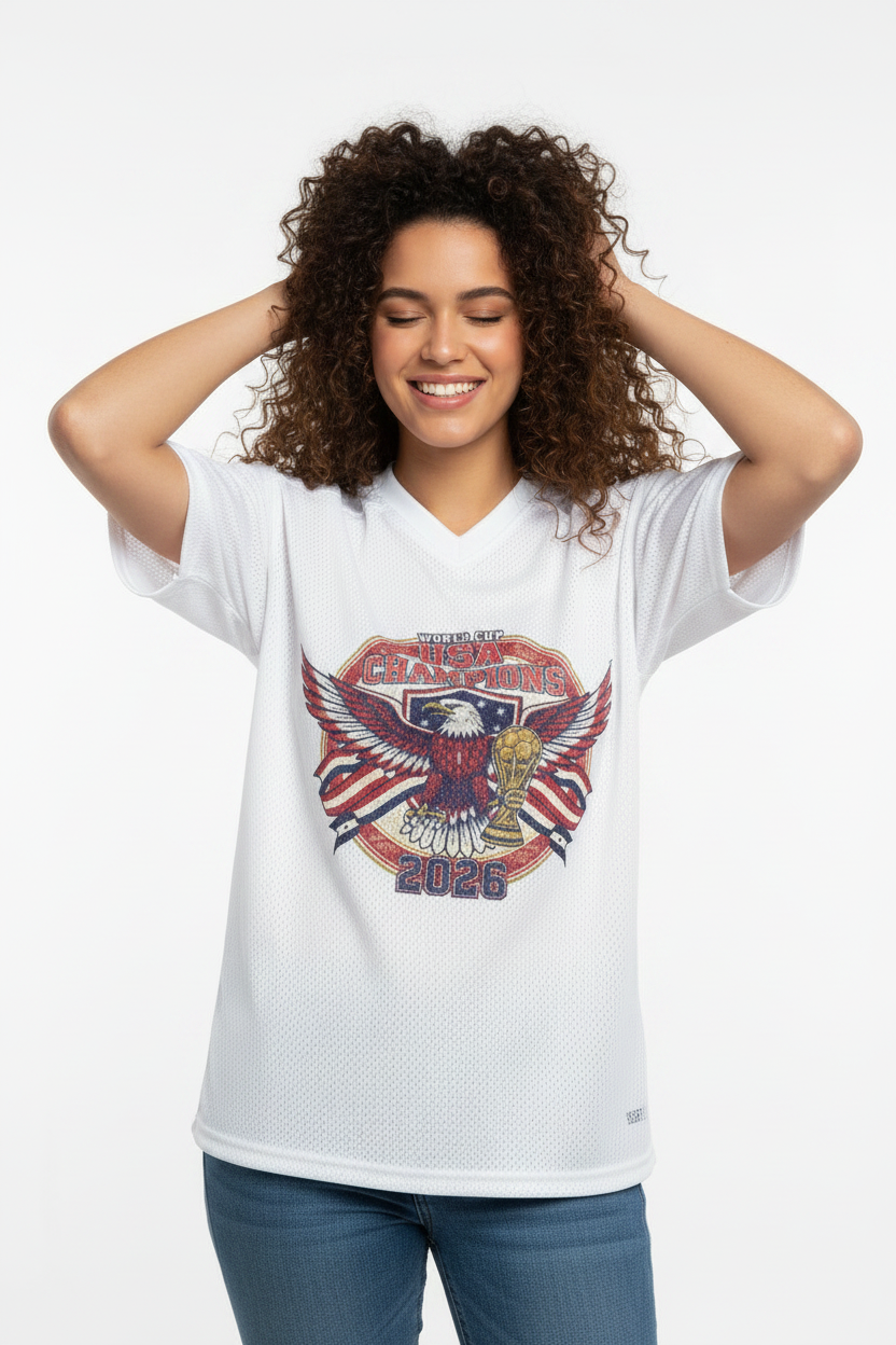 Breathable Mesh Football Jersey USA  Word World Cup 2026