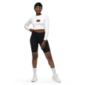 All-Over Print Recycled Long Sleeve Crop Top