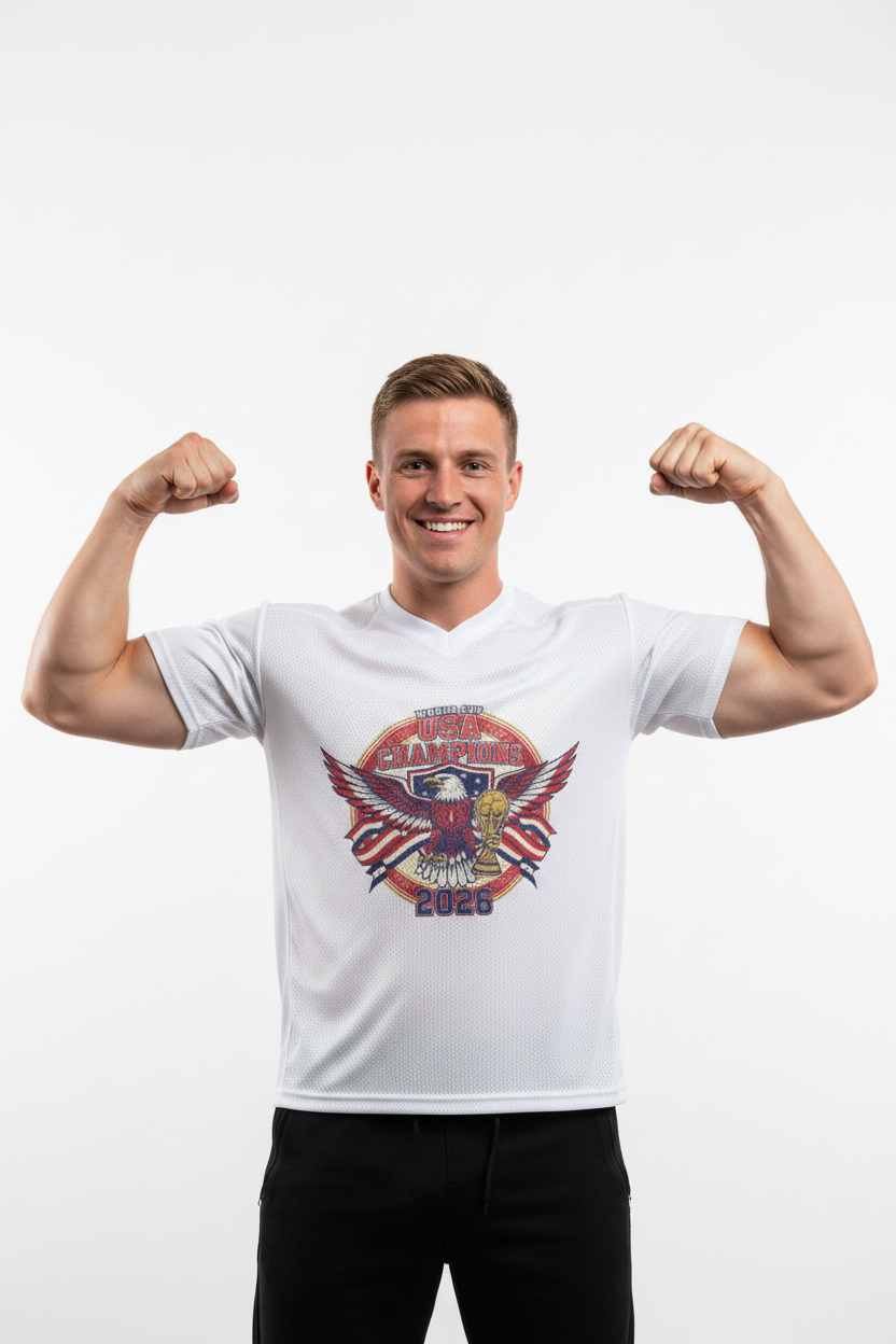 Breathable Mesh Football Jersey USA  Word World Cup 2026