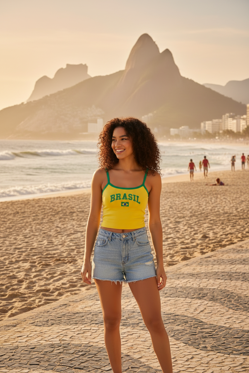 Moça completa no Rio
